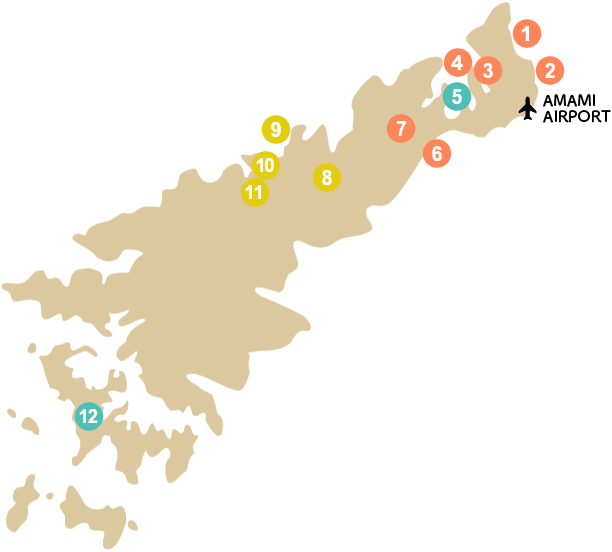 Map of AMAMI OSHIMA